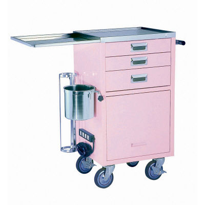 ヒラタニ コンパクト救急カート(3段) ピンク BH-335P 1台 23-3302-00（直送品）