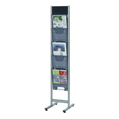 ナカキン パンフレットスタンド 1列5段 DP-C105 1台 23-5554-00（直送品）