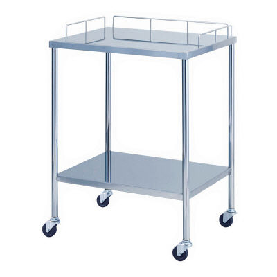 【軒先渡し】松吉医科器械 エコノミーワゴン 3方枠付 幅600mm EWG-A001 1台 24-5056-00（直送品）