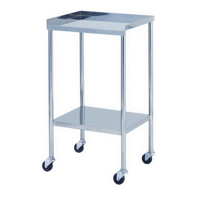 【軒先渡し】松吉医科器械 エコノミーワゴン 4方立上 幅450mm EWG-A002 1台 24-5057-00（直送品）