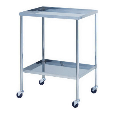 【軒先渡し】松吉医科器械 エコノミーワゴン 4方立上 幅600mm EWG-A004 1台 24-5058-00（直送品）