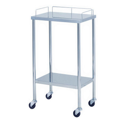 【軒先渡し】松吉医科器械 エコノミーワゴン 3方枠付 幅450mm EWG-A005 1台 24-5059-00（直送品）