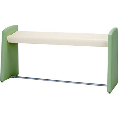 ノーリツイス スタンドベンチ 幅1200mm ライトグリーン MBC-120-ST 1台 24-4600-00-01（直送品）