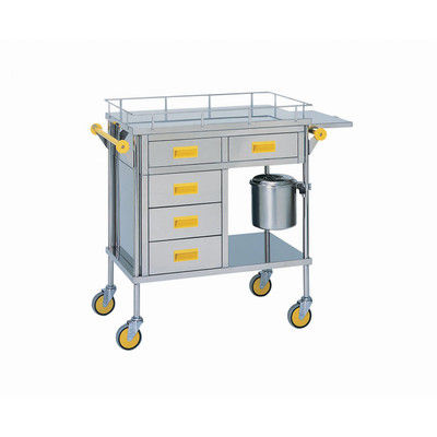 松吉医科器械 カラー多機能繃帯交換車 ピンク MY-1124P 1台 20-4072-01（直送品）