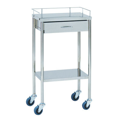 松吉医科器械 器械台 引出付 キャスター50mm MY-1560A 1台 23-3053-00（直送品）