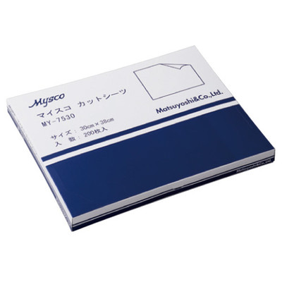 松吉医科器械 マイスコカットシーツ(38×30cm ) MY-7530C 1セット(1200枚:200枚入×6箱) 24-3305-00（直送品）