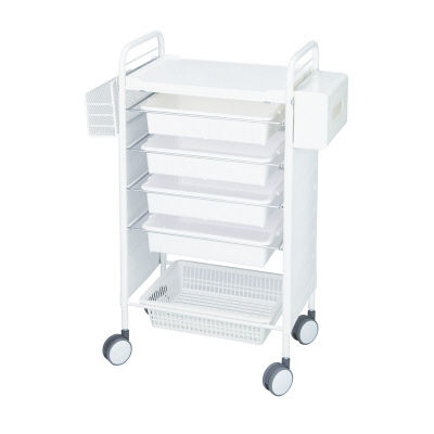 松吉医科器械 カラーアプリワゴン ホワイト SN-AP008 1台 24-2440-01-01　マツヨシカタログ（直送品）