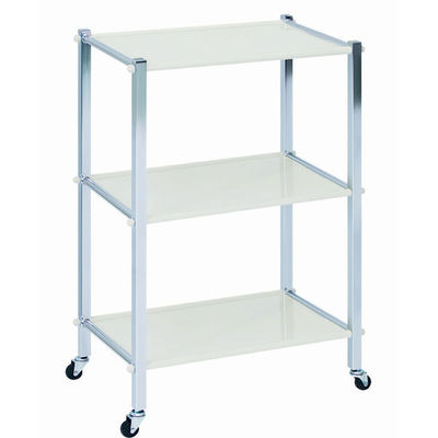 【軒先渡し】高田ベッド スチールワゴン 3段 TB-536-02 1台 23-2058-01（直送品）