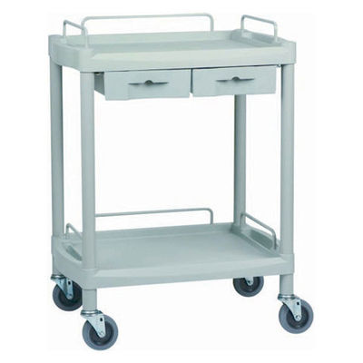 松吉医科器械 クラシックカート（ワイド） 2段・引出付 Y-201G 1台 23-7339-00　マツヨシカタログ（直送品）