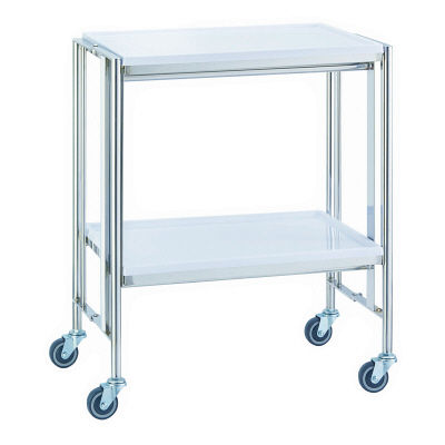 松吉医科器械 カラフル折りたたみ式器械台 幅710mm ホワイト YL-FW3W 1台 24-5067-03（直送品）