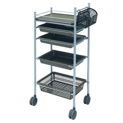 松吉医科器械 カラーアプリワゴン ブラウン SN-AP002 1台 23-3401-00-09　マツヨシカタログ（直送品）