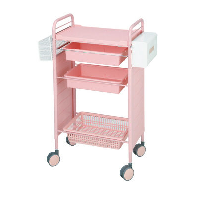 松吉医科器械 カラーアプリワゴン ピンク SN-AP007 1台 24-2440-00-04　マツヨシカタログ（直送品）