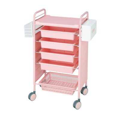 松吉医科器械 カラーアプリワゴン ピンク SN-AP008 1台 24-2440-01-04　マツヨシカタログ（直送品）