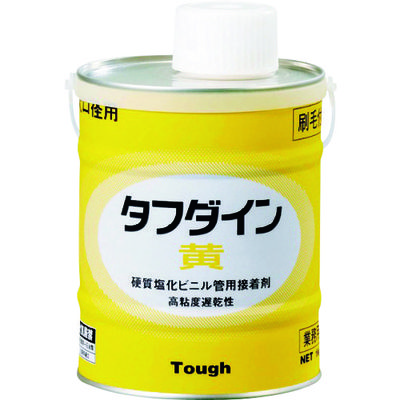 クボタ クボタケミックス 塩ビ用接着剤 タフダイン黄 1KG KI1KG 1缶 194-8969（直送品）