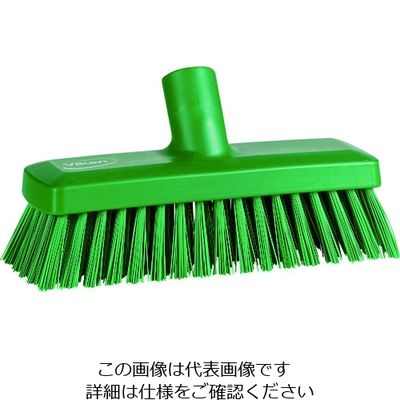ヴァイカン Vikan デッキブラシ 7042 グリーン 70422 1個 206-9536（直送品）