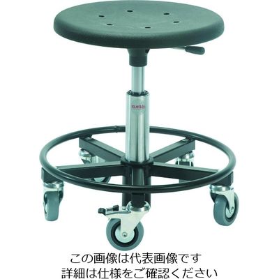 SIGMA 480RS フットリング付き作業チェア スチール製ベース 座高37~50cm 11300110000 1脚（直送品）