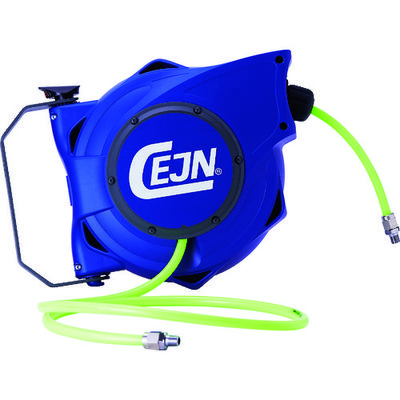 セインジャパン CEJN セーフティーリール(ネオングリーンホース) 17m 8x12mm 接続R1/4 19-911-2128 1個（直送品）