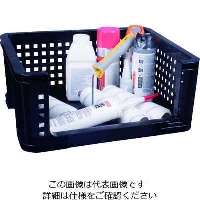 Really Useful Products RUP メッシュコンテナ オープンタイプ 18L ブラック 18OF 1個 195-6696（直送品）