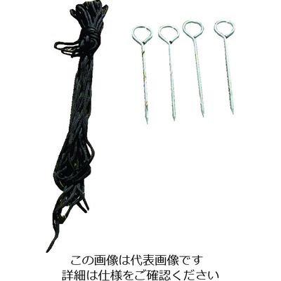 越智工業所 KOK クイ・ロープ各4本セット HEX-PR 1セット 166-0353（直送品）