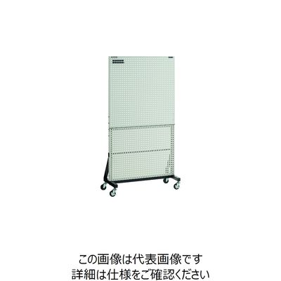 TRUSCO ライトパンチングパネル パネリーナ W900×405×1705 全面パネル キャスター付 TUR-72C 1台(1個)（直送品）