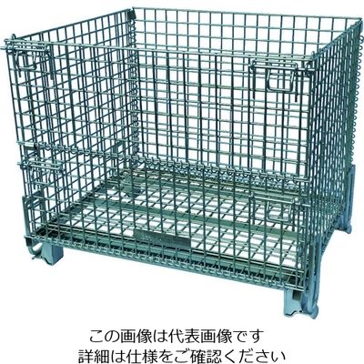 サンキン メッシュパレット 段積みブラケットタイプ 1000X800X850 BK-3 1台 217-6880（直送品）
