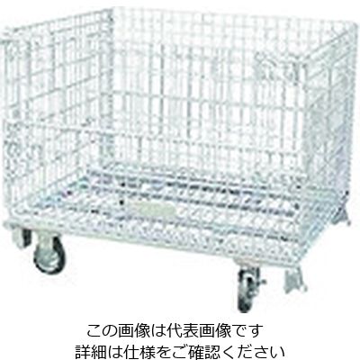 サンキン メッシュパレット コイルタイプキャスター付 800×500×540 SC-18S 1台 217-6877（直送品）