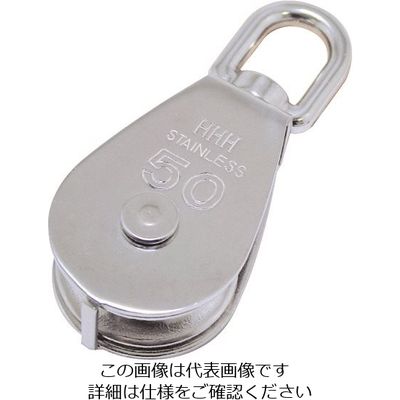スリーエッチ HHH ステンレス豆ブロック 一車25mm 25X1MS 1個 128-0713（直送品）