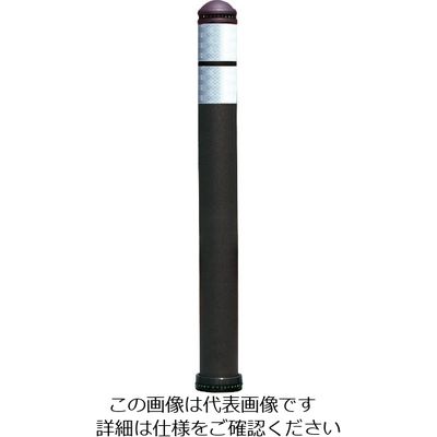 積水樹脂 積水 ウレタン樹脂弾性車止めDKー7 ブラウン 固定式 DK-7DS-B80 1本 200-7437（直送品）