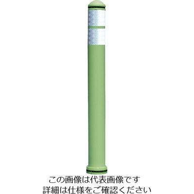 積水樹脂 積水 ウレタン樹脂弾性車止めDKー7 ベージュ 固定式 DK-7DS-BG80 1本 200-7439（直送品）