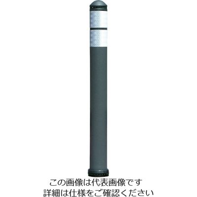 積水樹脂 積水 ウレタン樹脂弾性車止めDKー7 グレー 固定式 DK-7DS-M80 1本 200-7435（直送品）