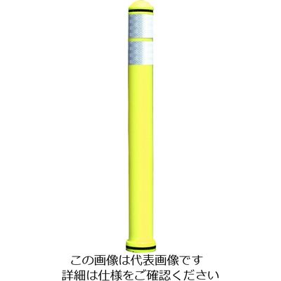 積水樹脂 積水 ウレタン樹脂弾性車止めDKー7 イエロー 固定式 DK-7DS-Y80 1本 200-7438（直送品）