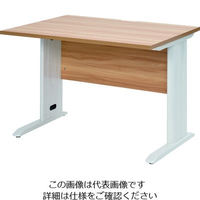 トラスコ中山 TRUSCO 平机 ナチュラル天板X白脚 W1000xD700XH700 TSLD1070NA-W 1台 194-8635（直送品）