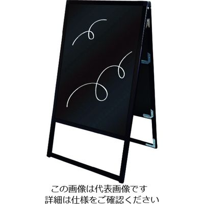 常磐精工 TOKISEI ブラックバリウススタンド看板 ブラックボードタイプ A1両面 BVASKBBA1R 1台 143-5662（直送品）