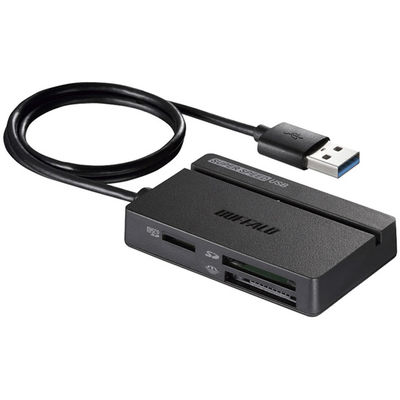 バッファロー ＵＳＢ３．０　マルチカードリーダー　スタンダード　ブラック BSCR100U3BK 1台（直送品）