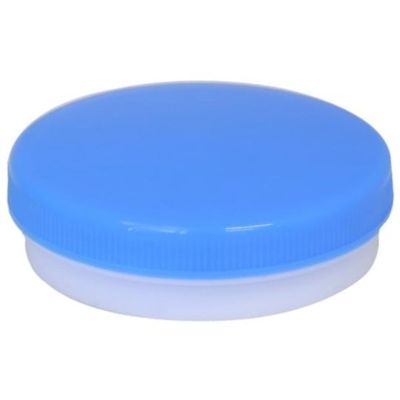 シントー化学 平型軟膏壺 Dー5 青 50個入 67-9230-68 1箱(50個)（直送品）