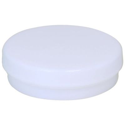 シントー化学 平型軟膏壺 Dー5 白 50個入 67-9230-67 1箱(50個)（直送品）