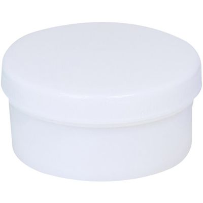 シントー化学 平型軟膏壺 Dー6 白 30個入 67-9230-70 1箱(30個)（直送品）