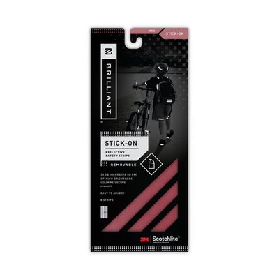 BRILLIANT スティックオン リフレクティブ レッド BRA1005RED 1個 65-2324-13（直送品）