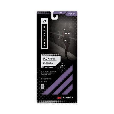 BRILLIANT アイロンオン リフレクティブ パープル BRC6008PUR 1個 65-2324-20（直送品）