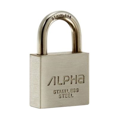 アルファ ステンレス南京錠(カギ違い) No.N2740-30 KD 1セット 68-5103-29（直送品）