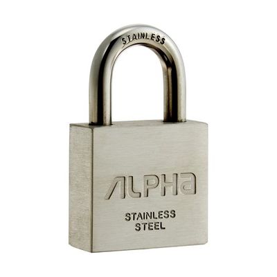 アルファ ステンレス南京錠(カギ違い) No.N2740-40 KD 1セット 68-5103-30（直送品）