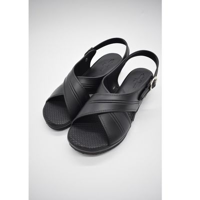 山一 スタンダードクロスサンダル ブラック S 10BKS 1足 67-9300-16（直送品）