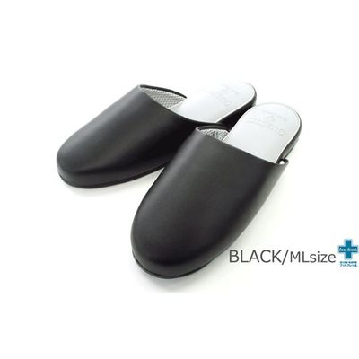 ティティメディカル 抗菌 GUEST IT スリッパ ブラック L メンズ 65-1861-52 1足（直送品）