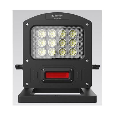 グッド・グッズ 充電式LED 100W 調光3モード 赤警告灯付き 充電/給電兼用 YC100-NB 1台 67-6434-18（直送品）