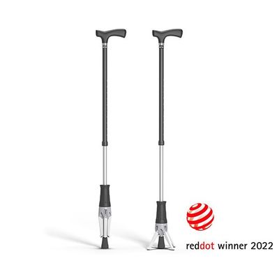 ポッドデスク 立てられるつえ「クロスポッド」 グレー CP-02-G 1本 65-2331-66（直送品）