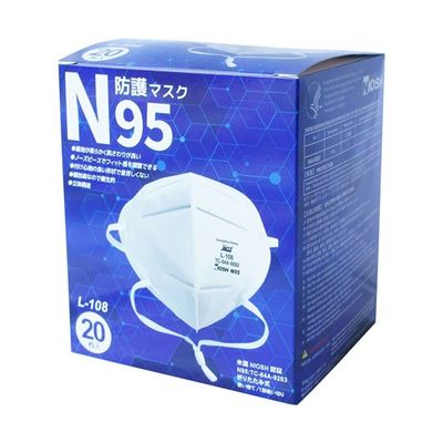 小野商事 N95マスク 米国NIOSH承認 1箱(20枚入) L-108 1箱(20枚) 68-0852-84（直送品）