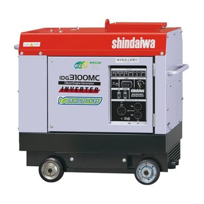 インバータ発電機 発電機定格電圧(V):単相100 発電機周波数(Hz):50/60 発電機定格出力(kVA):3.1 IDG3100MC（直送品）