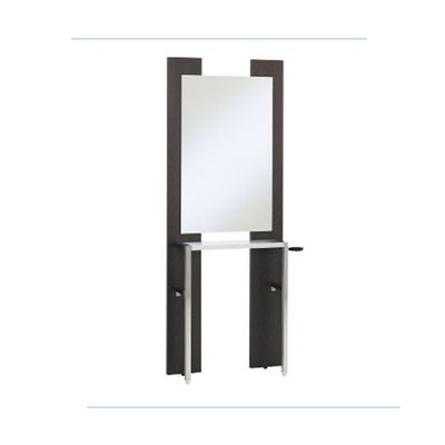 小野シャンブル ドマーニ片面鏡(ダークブラウン) 68-5753-36 1台（直送品）