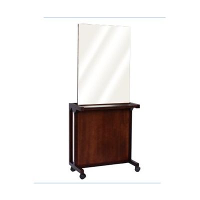 小野シャンブル パレット片面鏡(ダークブラウン) 68-5753-38 1台（直送品）