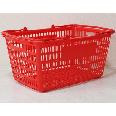 大和産業 買い物かご レッド 5個入 SL-20 1セット(5個) 65-5552-61（直送品）